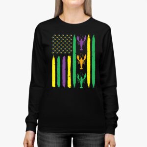 American Flag Mardi Gras Longsleeve Tee Mardi Gras Crawfish Outfit Longsleeve Tee 2 1