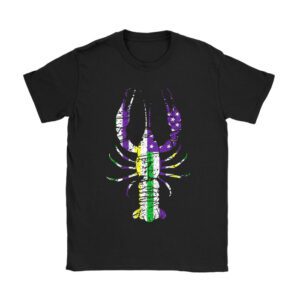 American Flag Mardi Gras T-shirt Mardi Gras Crawfish Outfit T-Shirt