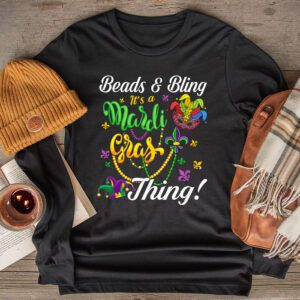 Beads and bling it’s a Mardi Gras thing Carnival Mardi Gras Longsleeve Tee