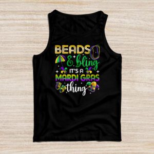 Beads and bling it’s a Mardi Gras thing Carnival Mardi Gras Tank Top