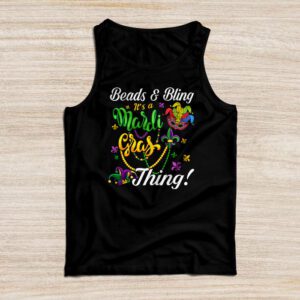 Beads and bling it’s a Mardi Gras thing Carnival Mardi Gras Tank Top