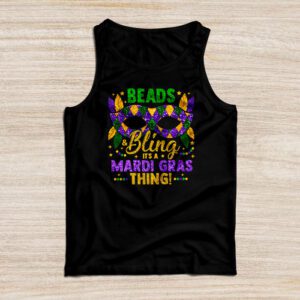 Beads and bling it’s a Mardi Gras thing Carnival Mardi Gras Tank Top