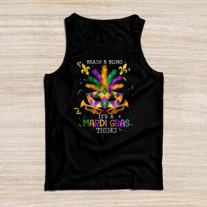 Beads and bling it’s a Mardi Gras thing Carnival Mardi Gras Tank Top