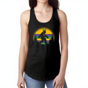 Bigfoot Mardi Gras Sasquatch Funny Men Kids Gift Tee Tank Top 1