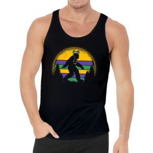 Bigfoot Mardi Gras Sasquatch Funny Men Kids Gift Tee Tank Top 3