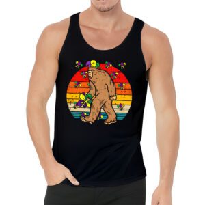 Bigfoot Mardi Gras Sasquatch Funny Men Kids Gift Tee Tank Top 3 4