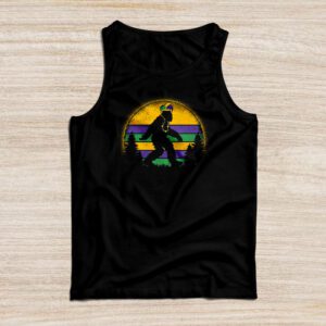 Bigfoot Mardi Gras Sasquatch Funny Men Kids Gift Tee Tank Top