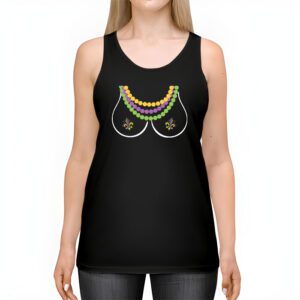 Boobshirt Mardi Gras 2024 Shirt Funny Beads Boobs Outline Tank Top 2 1