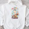 Bunny Pastel Spring Hunt Eggs Rabbit Happy Easter Day Outfit Hoodie