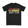 Can't Stop Pi Won't Stop Pi Day Vintage Retro Math Lover T-Shirt