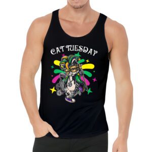 Cat Tuesday Mardi Gras Tank Top 3 3