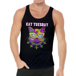 Cat Tuesday Mardi Gras Tank Top 3