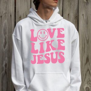 Christian Love Like Jesus Easter Day Womens Girls Kids Hoodie 2