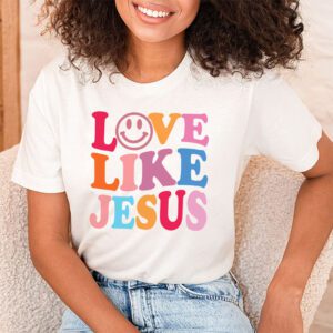 Christian Love Like Jesus Easter Day Womens Girls Kids T Shirt 1 4