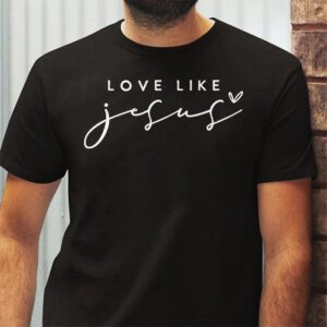 Christian Love Like Jesus Easter Day Womens Girls Kids T Shirt 2