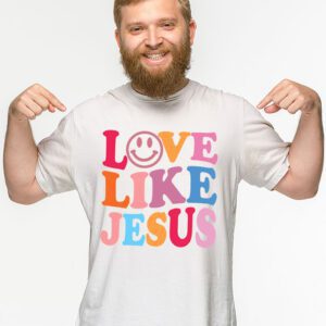 Christian Love Like Jesus Easter Day Womens Girls Kids T Shirt 2 4