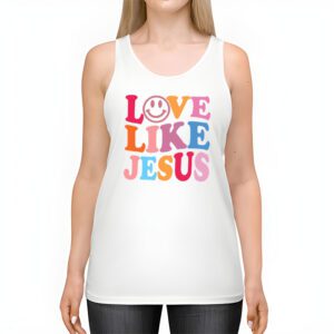 Christian Love Like Jesus Easter Day Womens Girls Kids Tank Top 2 4