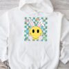 Cute Bunny Rabbit Face Groovy Glasses Girl Happy Easter Day Hoodie