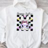 Cute Bunny Rabbit Face Groovy Glasses Girl Happy Easter Day Hoodie
