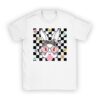 Cute Bunny Rabbit Face Groovy Glasses Girl Happy Easter Day T-Shirt