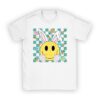 Cute Bunny Rabbit Face Groovy Glasses Girl Happy Easter Day T-Shirt