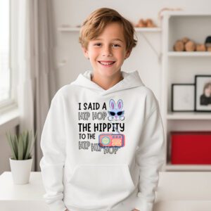 Cute Easter Bunny Shirt I Said A Hip Hop Funny Kids Boys Hoodie 2