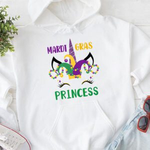 Cute Mardi Gras Princess Shirt Kids Toddler Girl Outfit Hoodie 1