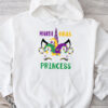 Cute Mardi Gras Princess Shirt Kids Toddler Girl Outfit Hoodie