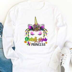 Cute Mardi Gras Princess Shirt Kids Toddler Girl Outfit Longsleeve Tee 1 3