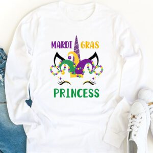 Cute Mardi Gras Princess Shirt Kids Toddler Girl Outfit Longsleeve Tee 1