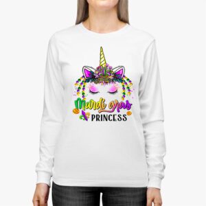 Cute Mardi Gras Princess Shirt Kids Toddler Girl Outfit Longsleeve Tee 2 3