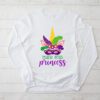 Cute Mardi Gras Princess Shirt Kids Toddler Girl Outfit Longsleeve Tee