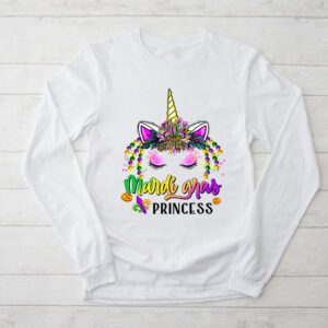 Cute Mardi Gras Princess Shirt Kids Toddler Girl Outfit Longsleeve Tee