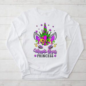 Cute Mardi Gras Princess Shirt Kids Toddler Girl Outfit Longsleeve Tee
