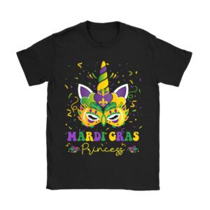 Cute Mardi Gras Princess Shirt Kids Toddler Girl Outfit T-Shirt