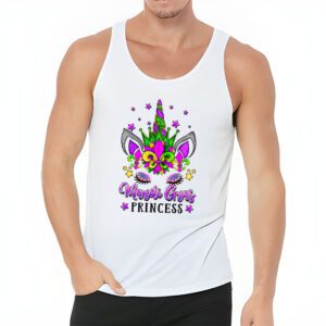 Cute Mardi Gras Princess Shirt Kids Toddler Girl Outfit Tank Top 3 4