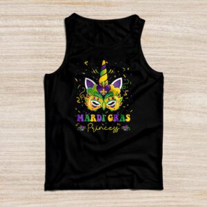 Cute Mardi Gras Princess Shirt Kids Toddler Girl Outfit Tank Top