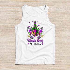 Cute Mardi Gras Princess Shirt Kids Toddler Girl Outfit Tank Top