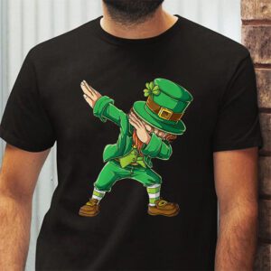 Dabbing Leprechaun Funny Gifts Men Kids Boys St Patricks Day T Shirt 2