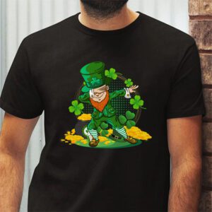 Dabbing Leprechaun Funny Gifts Men Kids Boys St Patricks Day T Shirt 2 4