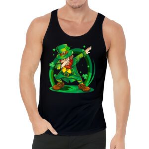 Dabbing Leprechaun Funny Gifts Men Kids Boys St Patricks Day Tank Top 3 2