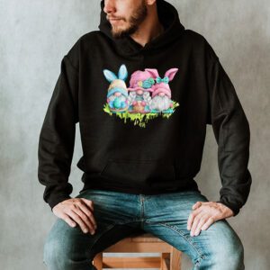 Easter Bunny Spring Gnome Easter Egg Hunting And Basket Gift Hoodie 2 3