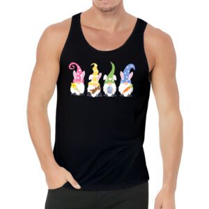 Easter Bunny Spring Gnome Easter Egg Hunting And Basket Gift Tank Top 3 4