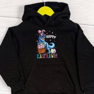 Easter Day Dinosaur Funny Happy Eastrawr T Rex Easter Hoodie 1 2