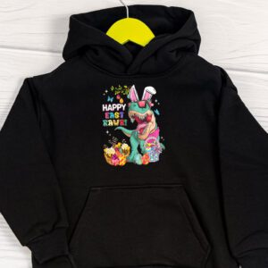 Easter Day Dinosaur Funny Happy Eastrawr T Rex Easter Hoodie 1 3