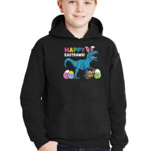 Easter Day Dinosaur Funny Happy Eastrawr T Rex Easter Hoodie 3