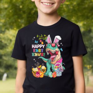 Easter Day Dinosaur Funny Happy Eastrawr T Rex Easter T Shirt 2 3