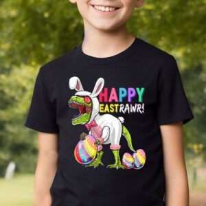 Easter Day Dinosaur Funny Happy Eastrawr T Rex Easter T Shirt 2 4