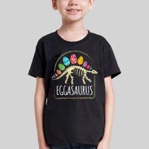 Eggasaurus Easter Stegosaurus Dinosaur Boys Kids Toddler T Shirt 1 3