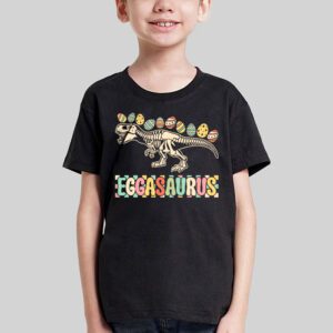 Eggasaurus Easter Stegosaurus Dinosaur Boys Kids Toddler T Shirt 1